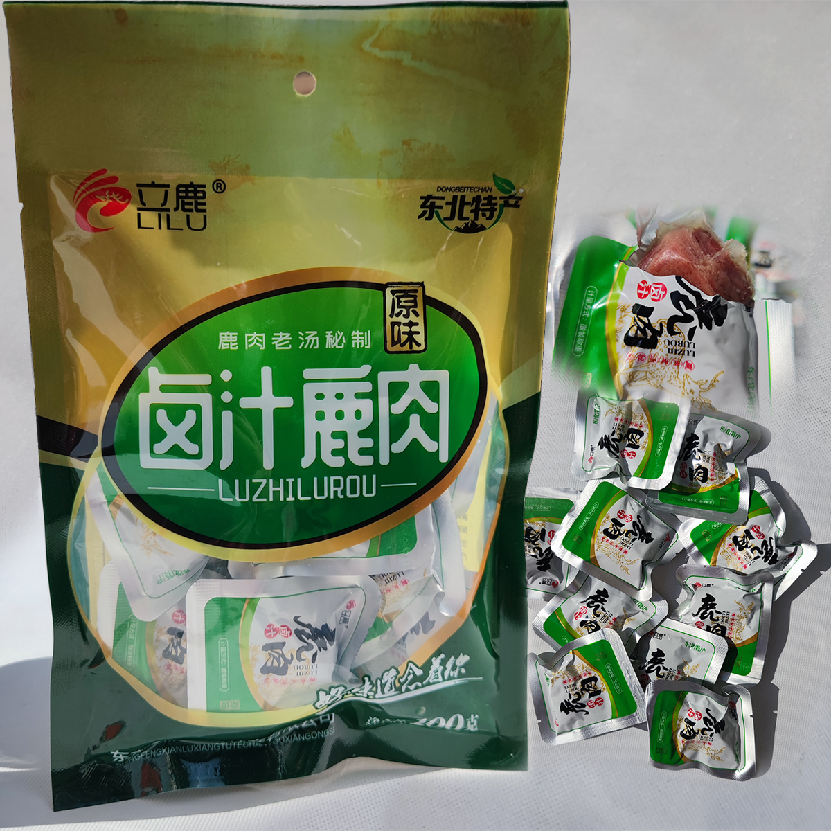 吉林梅花鹿之乡特产立鹿酱鹿肉老汤秘制开袋独立即食长白山特产