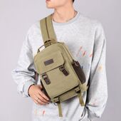 大容量单肩休闲胸包男多功能两用双肩包A412寸平板背包休闲斜挎包