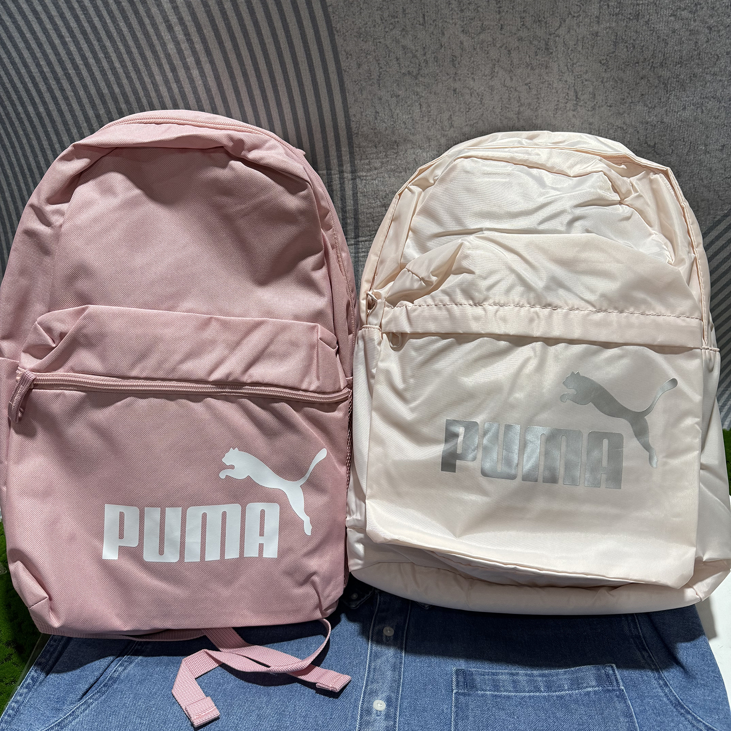 正品PUMA彪马特价 樱花粉马卡龙双肩背包书包075487-29/075752-09