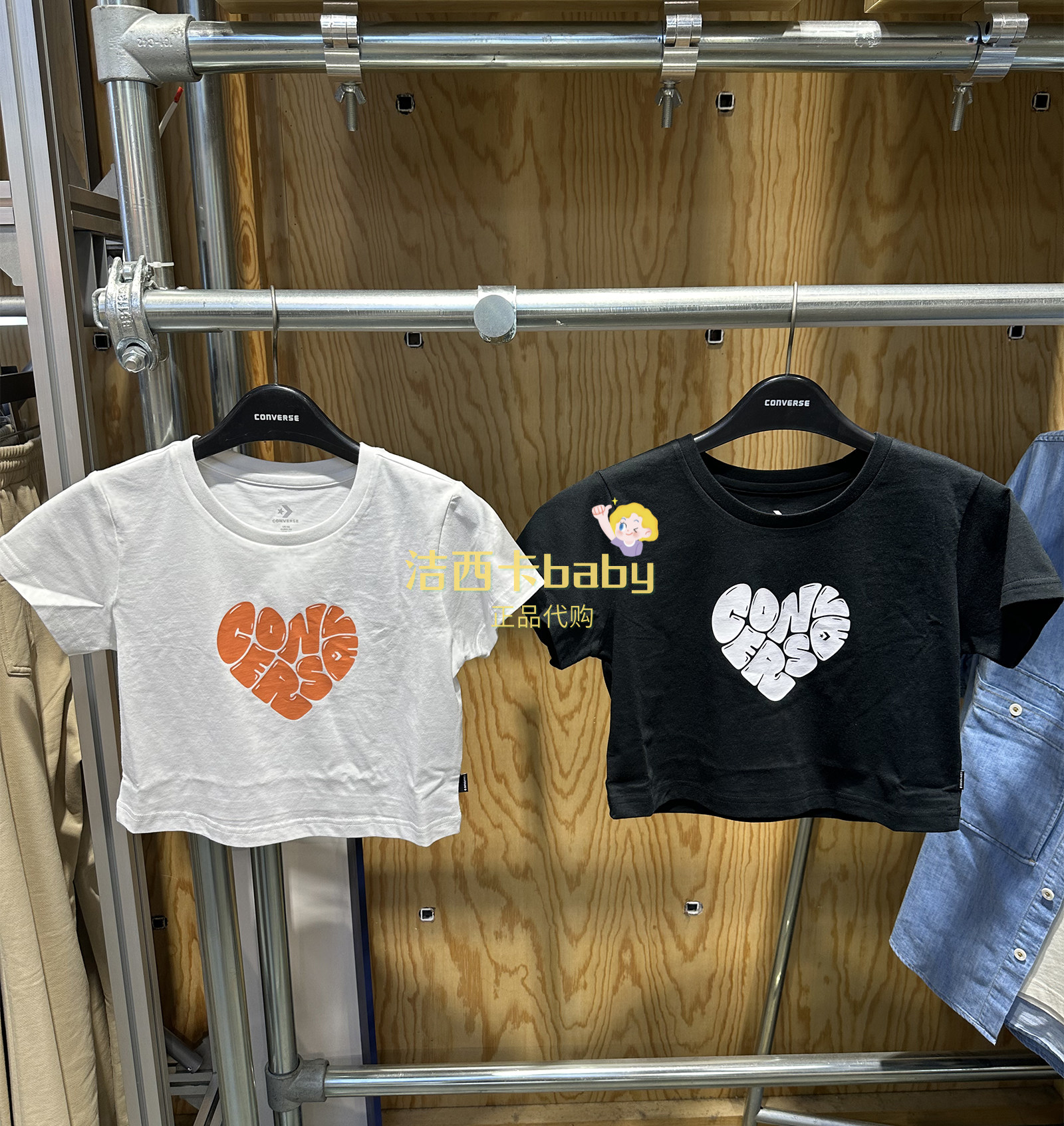 正品Converse匡威 女款露脐超短款印花短袖T恤10026369-A01-A03,运动服/休闲服装,运动T恤,淘宝优惠券,粉丝福利购,淘宝优惠卷