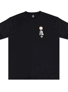 converse匡威 男子后背夏日沙滩印花休闲短袖T恤10025877-A01-A02