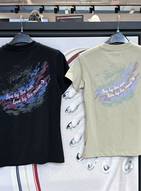 正品Converse匡威 女子银河印花运动休闲T恤短袖 WCJ654-J3W-023