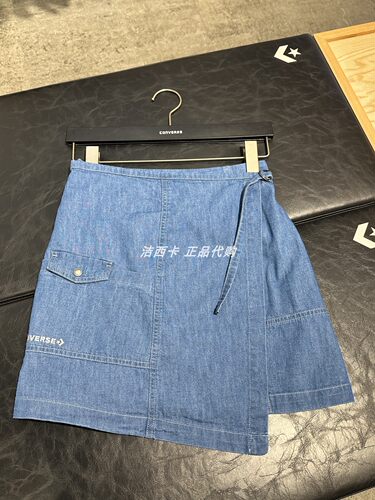 匡威牛仔裙半身裙不对称短裙