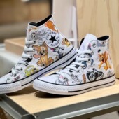 allstar猫和老鼠联名高帮帆布鞋 男女款 A15112C converse匡威 正品