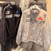 Adidas三叶草25春男女机能风梭织立领运动外套夹克JM8033 JM8034