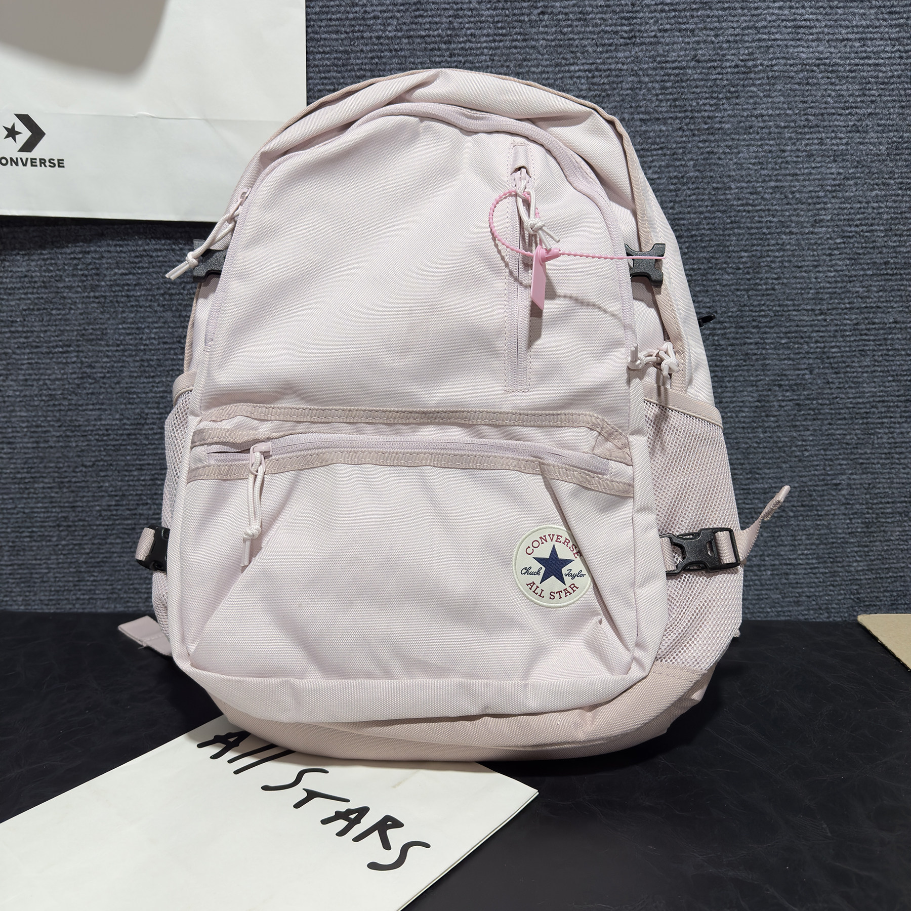 Converse匡威粉色双肩背包