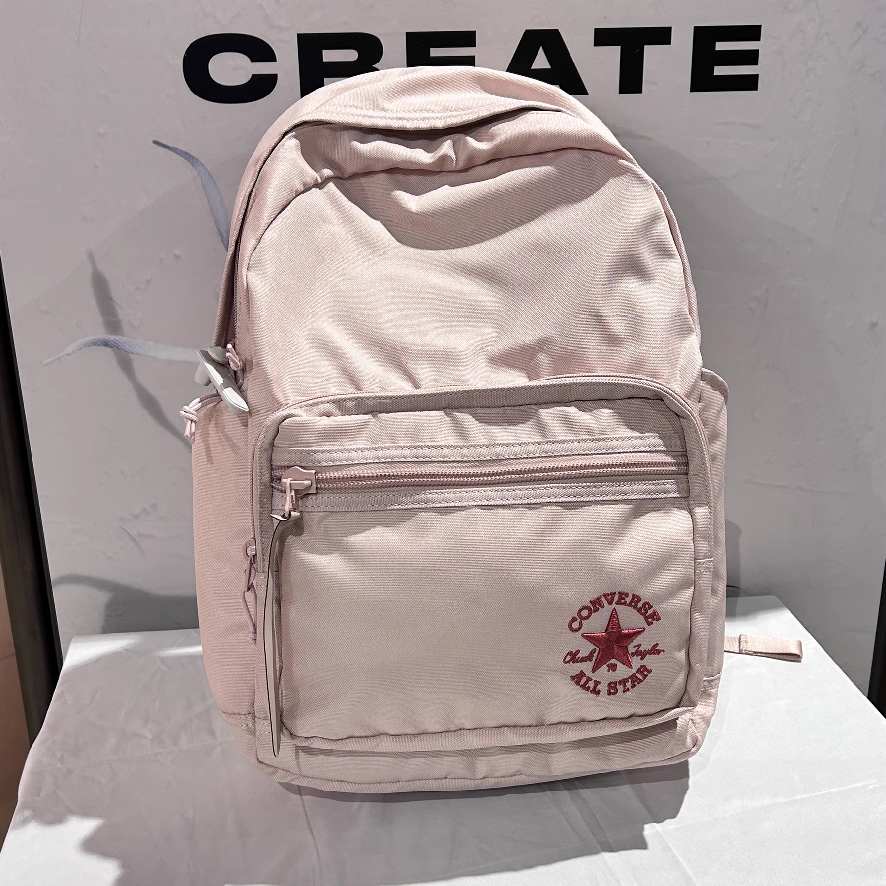 正品Converse匡威双肩包男女情侣学生粉书包休闲背包10021005-A05