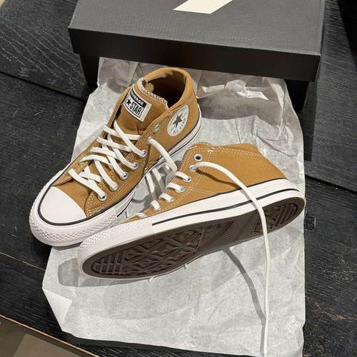 正品匡威AllStar中帮帆布鞋