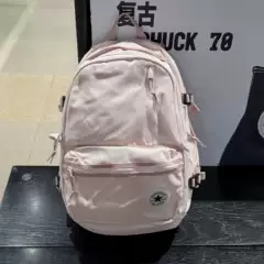 Authentic Converse Light Cherry Pink Large-Capacity Backpack Student School Bag Ua5797-Aiu
