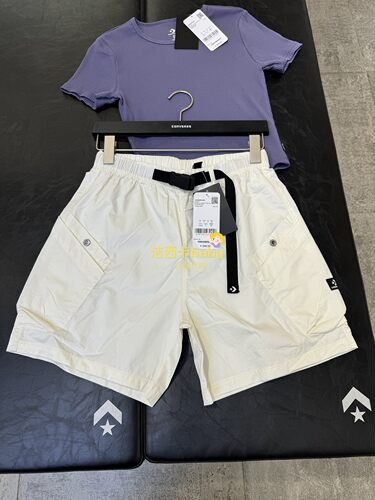 正品Converse匡威 女子夏季轻薄大口袋运动短裤10026395-A01-A06