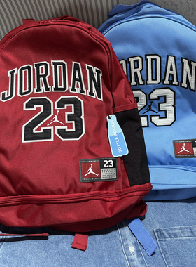 耐克乔丹AJ飞人湖人23号可调节运动通用大容量双肩书包FQ0951-412