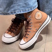 1970S男女高帮休闲杏仁棕棕色帆布鞋 正品 CONVERSE匡威 A13291C