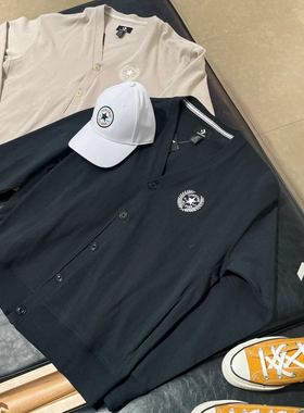 正品Converse匡威 男子学院风刺绣针织开衫外套10026000-A01-A02