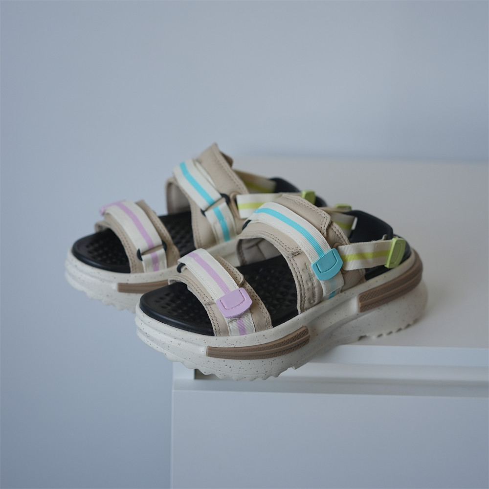 正品CONVERSE RUNSTAR 匡威魔术贴彩色夹心厚底凉鞋拖鞋A07611c