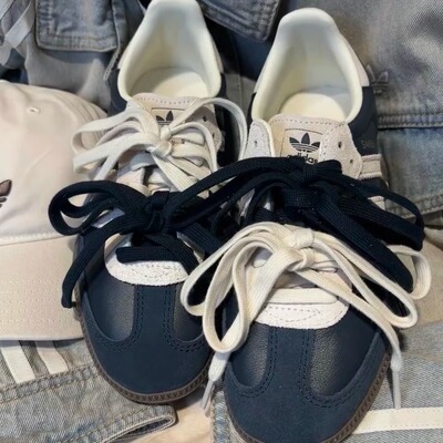 三叶草SAMBA复古小香风德训鞋