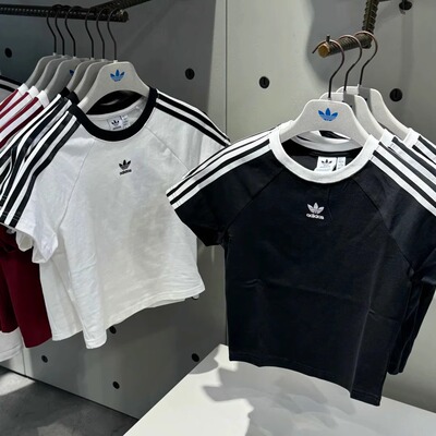 三叶草女子运动短袖T恤