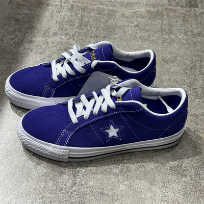 CONVERSE匡威ONESTAR PRO紫色翻毛皮麂皮低帮滑板鞋A09230c