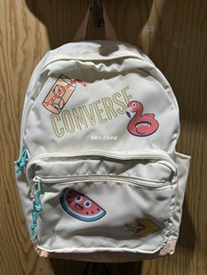 10025844 夏日卡通贴画白色双肩包书包学生 A01 CONVERSE匡威 正品