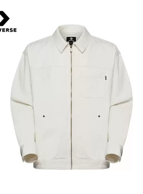 正品Converse匡威 25春新男子翻领外套夹克拉链上衣10027342-A01