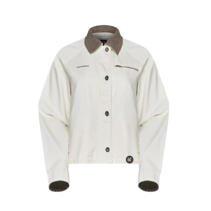 正品CONVERSE匡威 新女复古翻领多口袋外套上衣10028466-A01-A02