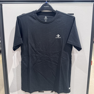 正品converse匡威 夏款男女简约纯色星箭刺绣短袖T恤10023876-A02