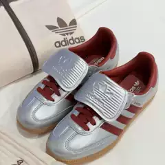 Adidas/Three Leaves Samba Lt Unisex Low-Top Color-Blocked Flip-Top Training Shoes T-Head Jh5707