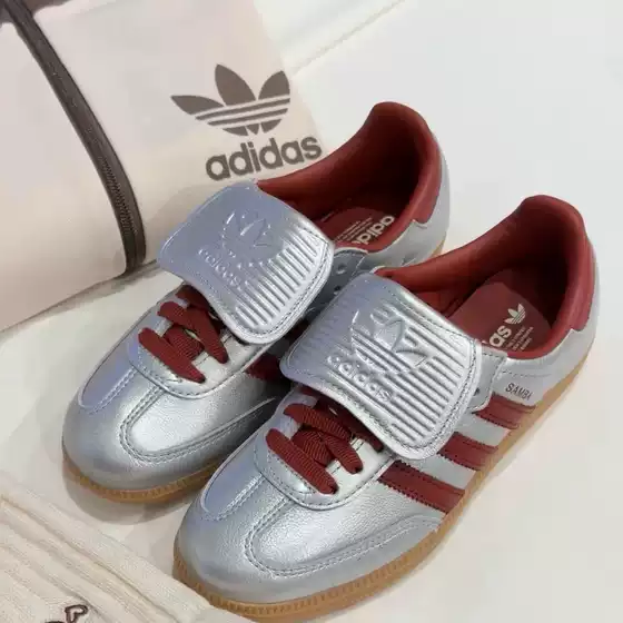 Adidas/Three Leaves Samba Lt Unisex Low-Top Color-Blocked Flip-Top Training Shoes T-Head Jh5707