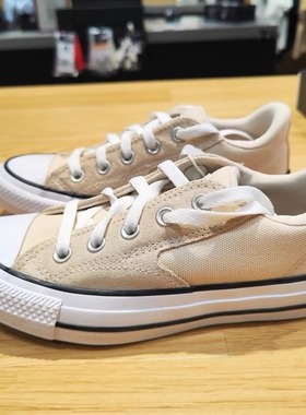 CONVERSE匡威卡其米黄色麂皮拼接莫尔登AllStar低帮帆布鞋A11577C