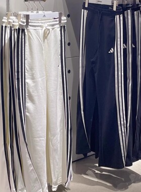 adidas阿迪达斯春季女子经典三条纹香蕉库运动长裤 JY7697 KB4629