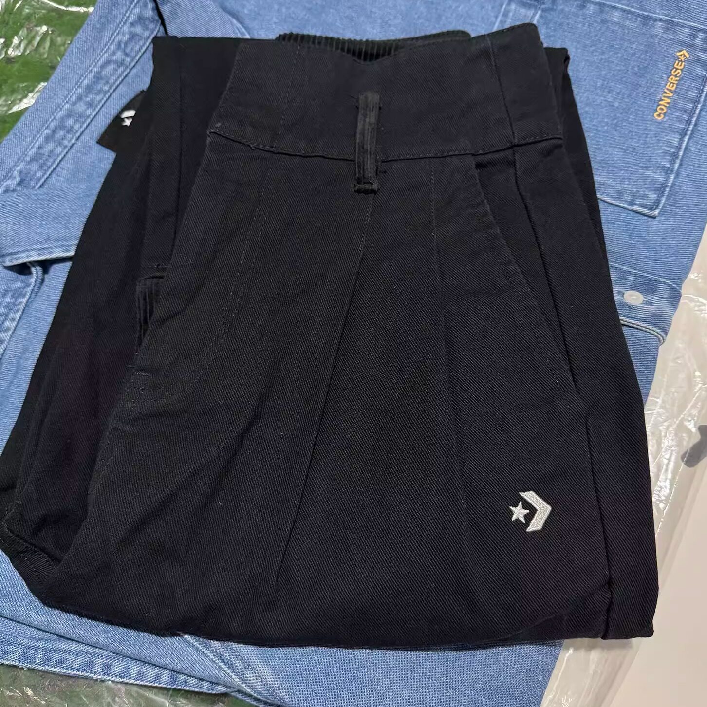 CONVERSE匡威正品 灯芯绒高腰裤休闲长裤女 10023513-A02