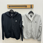 CONVERSE匡威男女刺绣星箭休闲拉链连帽卫衣外套10023871 A01 A02