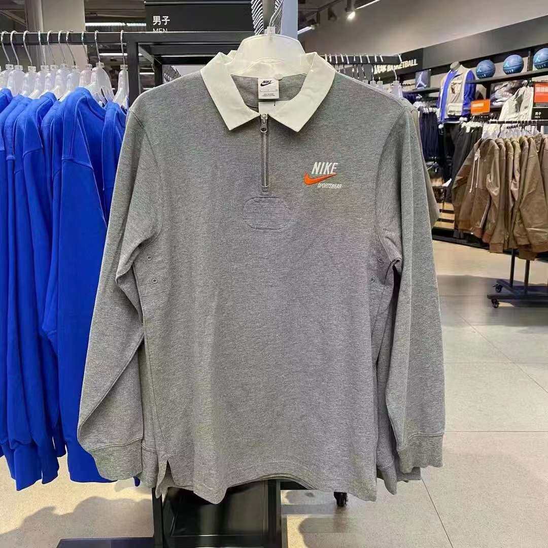 Nike耐克男女运动宽松休闲针织单衣透气翻领POLO衫上衣DX6754-091