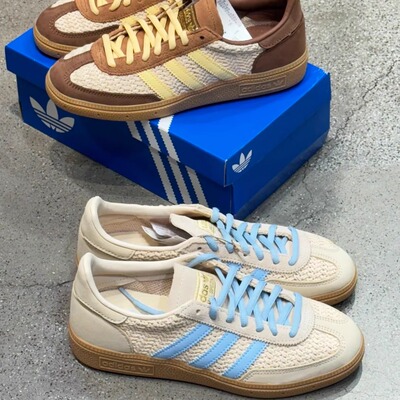 Adidas三叶草25年男女拼色编织透气复古运动休闲鞋JQ8411 JQ8410