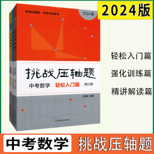 2024挑战压轴题·中考数学3册 轻松入门+强化训练+精讲解读 三册套装 初中正版复习培优冲刺教辅 华东师范大学出版社