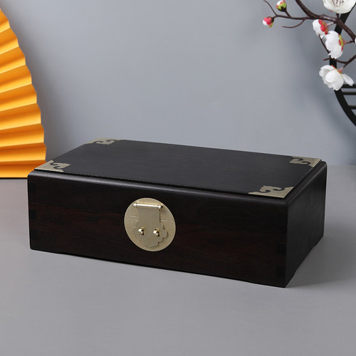 东非黑黄檀原木无漆收纳箱首饰盒