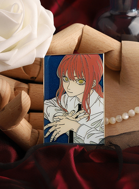 FooLii孚狸电锯人玛奇玛金属徽章Makima动漫卡通透明pins夜光现货