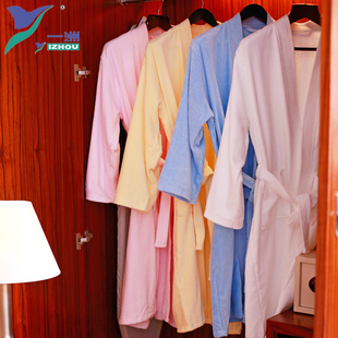 五星酒店纯棉舒适亲肤浴袍游泳馆美容院浴衣男女吸水不掉定logo
