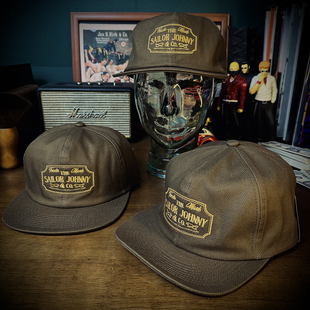 SAILOR JOHNNY美式复古经典平檐简约卡车帽棒球帽软顶大头围男女