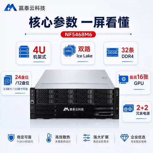 浪潮NF5468M6 4U8卡机架式 Deepseek-R1模型量化版/蒸馏版/满血版