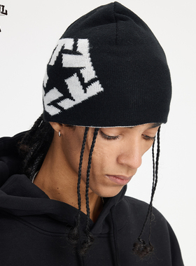 TRIBAL美式嘻哈街舞涂鸦针织潮牌街头个性保暖男女同款双面戴冷帽