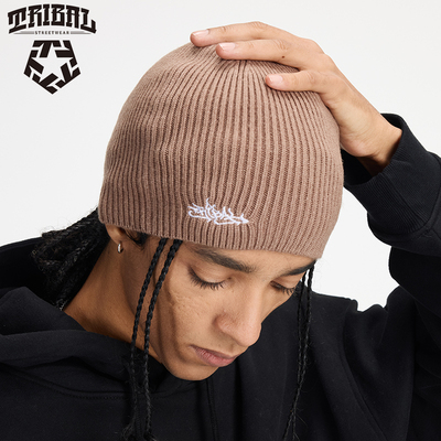 TRIBAL经典刺绣logo毛线冷帽