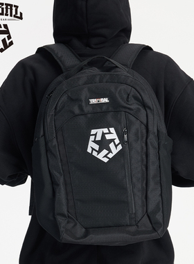 TRIBAL潮牌双肩包街舞滑板美式嘻哈涂鸦风背包街头大容量学生书包