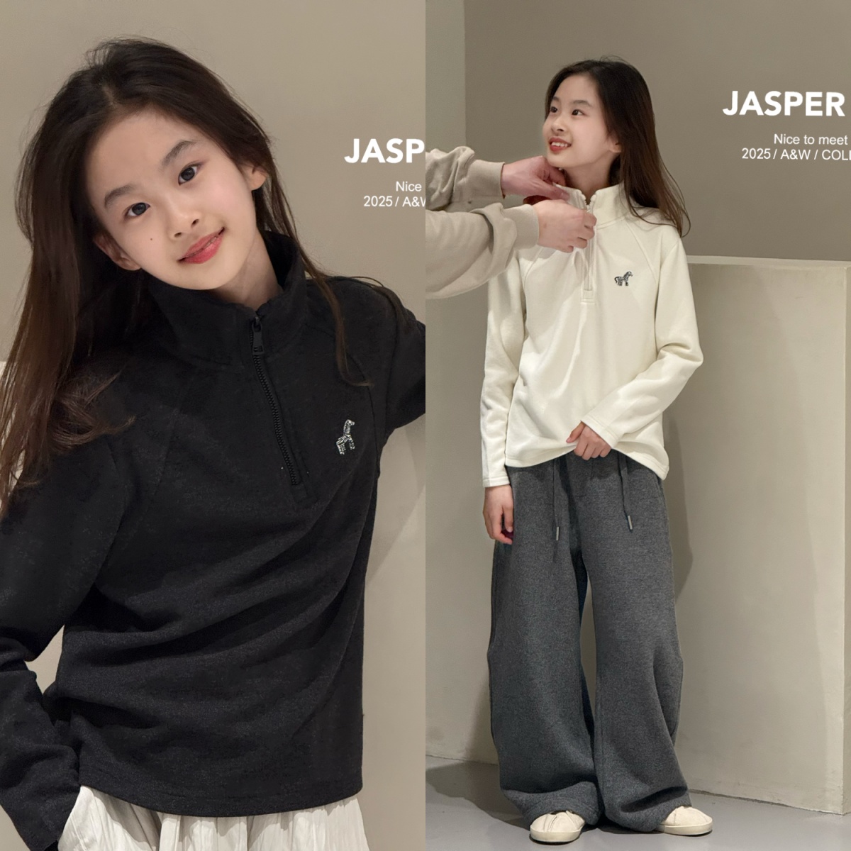 波拉bora韩国童装儿童摇粒绒卫衣