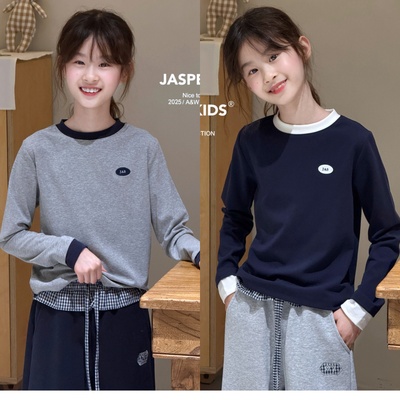 波拉bora韩国童装儿童长袖T恤