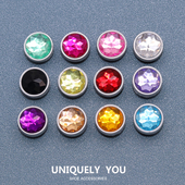 Crocs鞋 饰智必星装 花洞洞鞋 卡骆驰装 饰圆形宝石钻石 配饰 新款