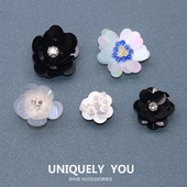 饰配件DIY配件立体塑料花朵鞋 新款 扣 花适配crocs鞋 装 洞洞鞋 配饰鞋