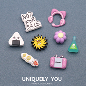 洞洞鞋 饰配件DIY配件趣味游戏机鞋 配饰鞋 装 扣 花适配crocs鞋 新款