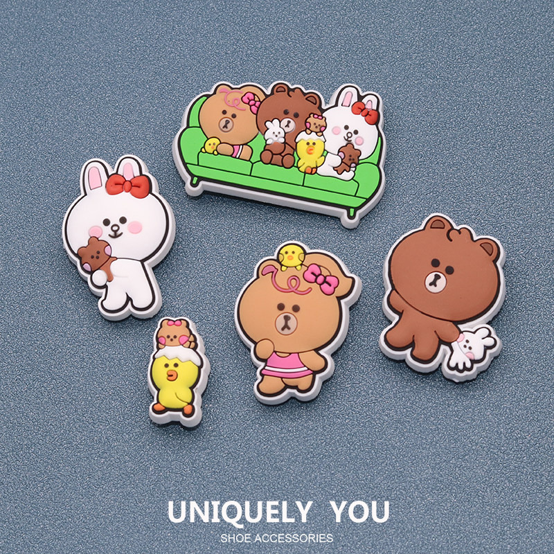 新款Crocs鞋花洞洞鞋配饰 卡骆驰鞋上配件智必星装饰熊兔好朋友,服饰配件/皮带/帽子/围巾,鞋扣,淘宝优惠券,粉丝福利购,淘宝优惠卷