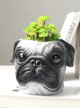 花盆工艺品客厅花盆树脂巴哥周边