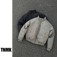 TNMK冬季羽绒服宽松廓形飞行保暖夹克外套美式复古短款男女工装服